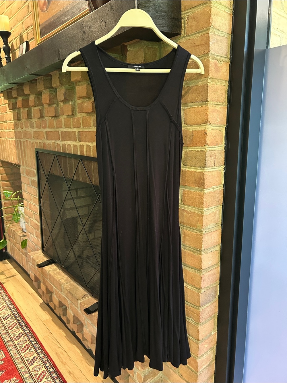 Premise Black Sleeveless Midi Flare Dress